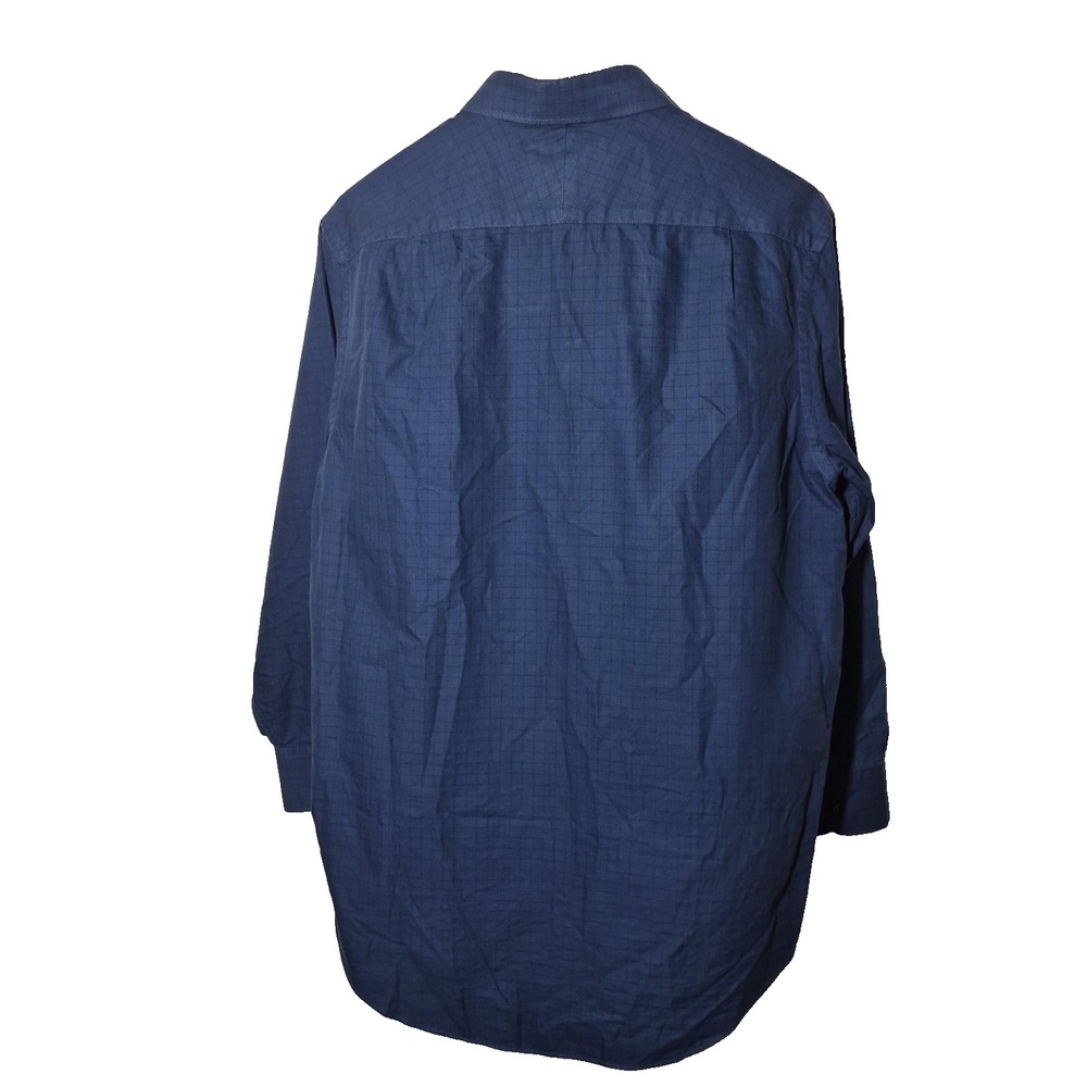 Charles Tyrwhitt Shirt Mens 16.5 34 Classic Fit Navy Blue Button‎ Down Cotton - Picture 2 of 9